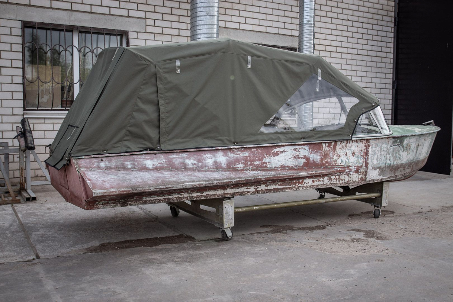 (2019) Казанка М Ветровое стекло Комфорт с боковиной Классик, тент Ходовой и Транспортировочный